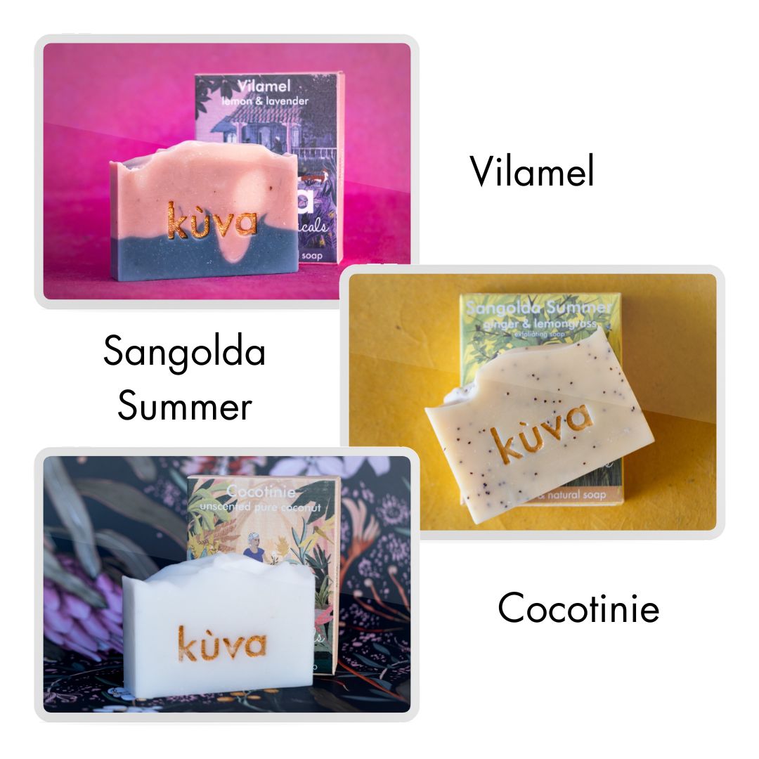 Gift set of 3 Handmade soaps