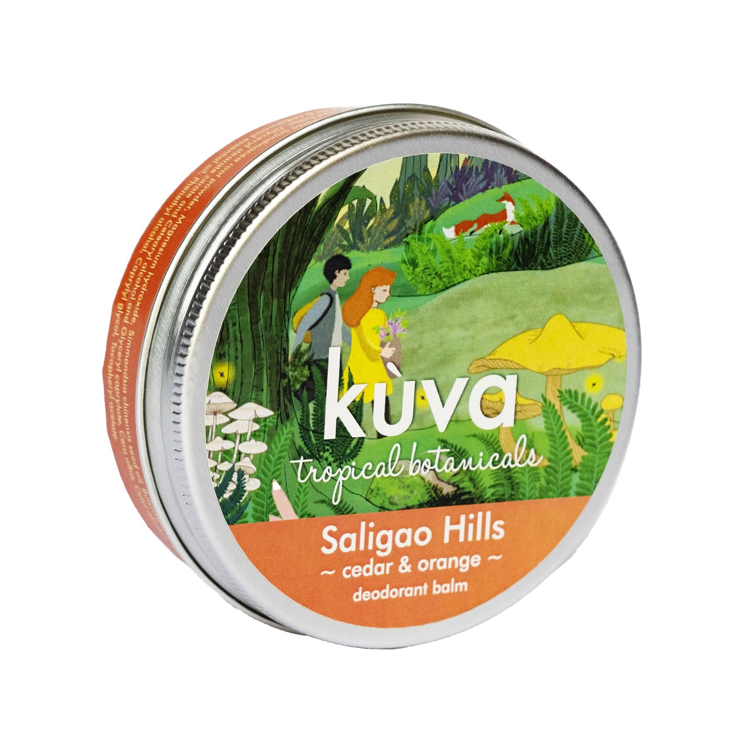 'Saligao Hills' Deodorant Balm - 100 gms - Orange & Cedar ~Baking Soda Free~