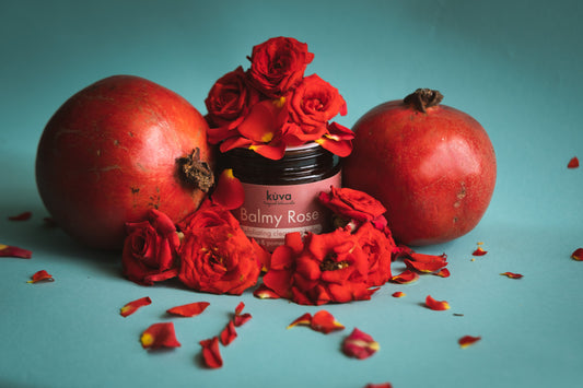 rose and pomegranate face cleansing balm