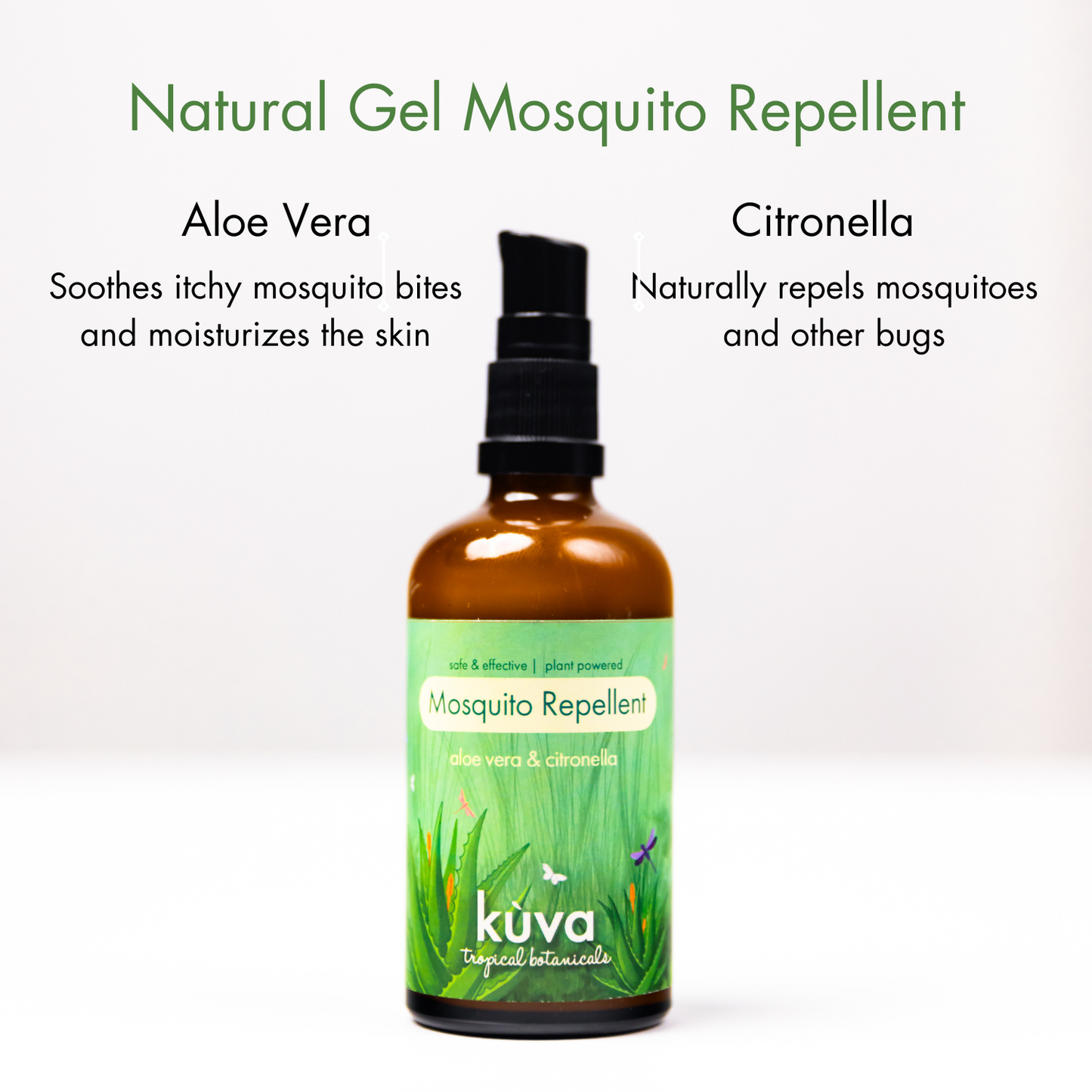 "Citronella"  -  Natural gel-based Mosquito Repellent - Citronella oil & Aloe gel