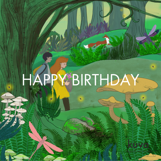 Happy Birthday Gift Card - Celebrate another trip around the sun with some Kuva goodies!