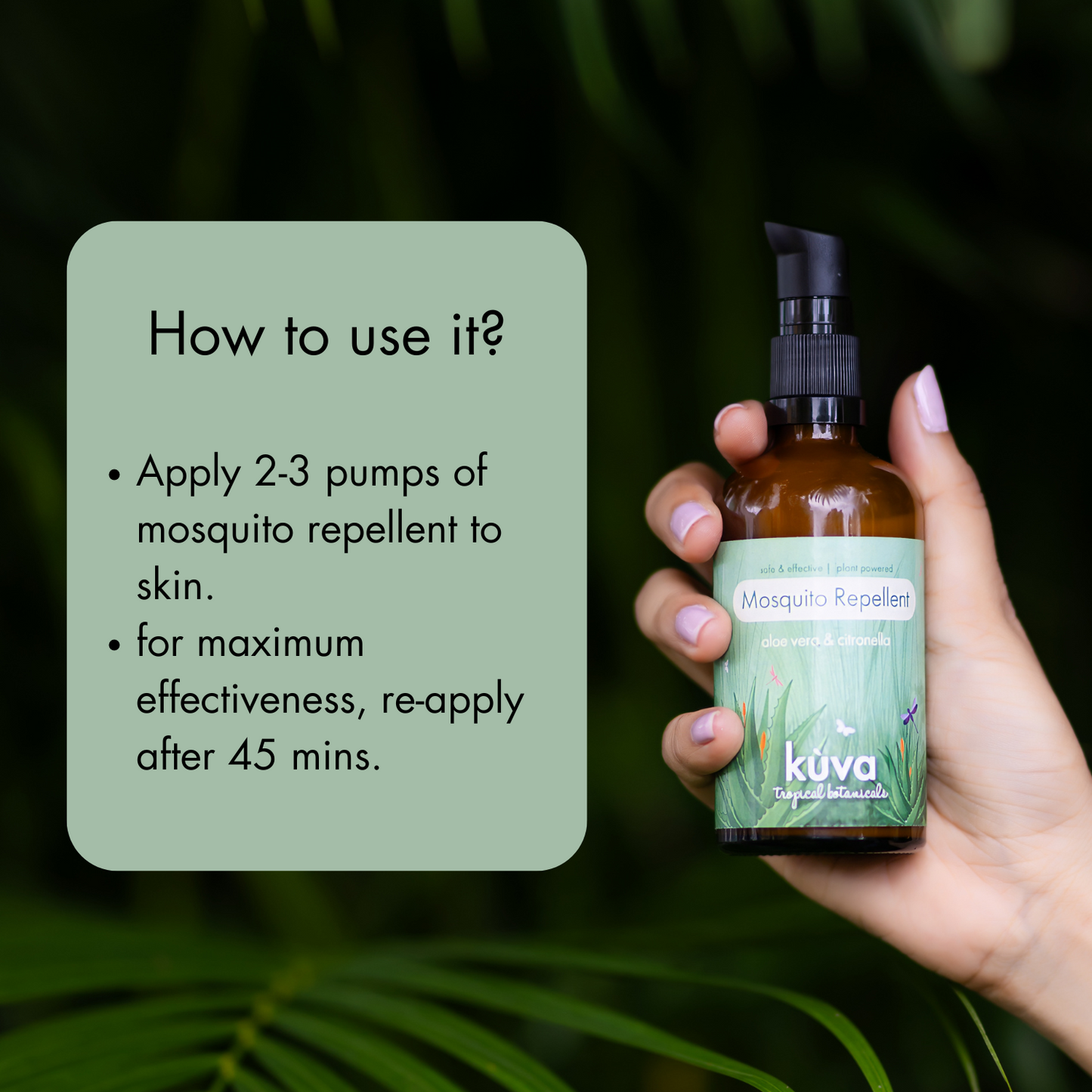 "Citronella"  -  Natural gel-based Mosquito Repellent - Citronella oil & Aloe gel