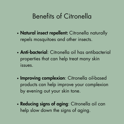 "Citronella"  -  Natural gel-based Mosquito Repellent - Citronella oil & Aloe gel