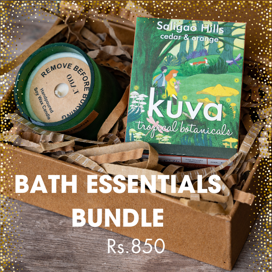 Bath Essentials Gift Box - Soap + Candle