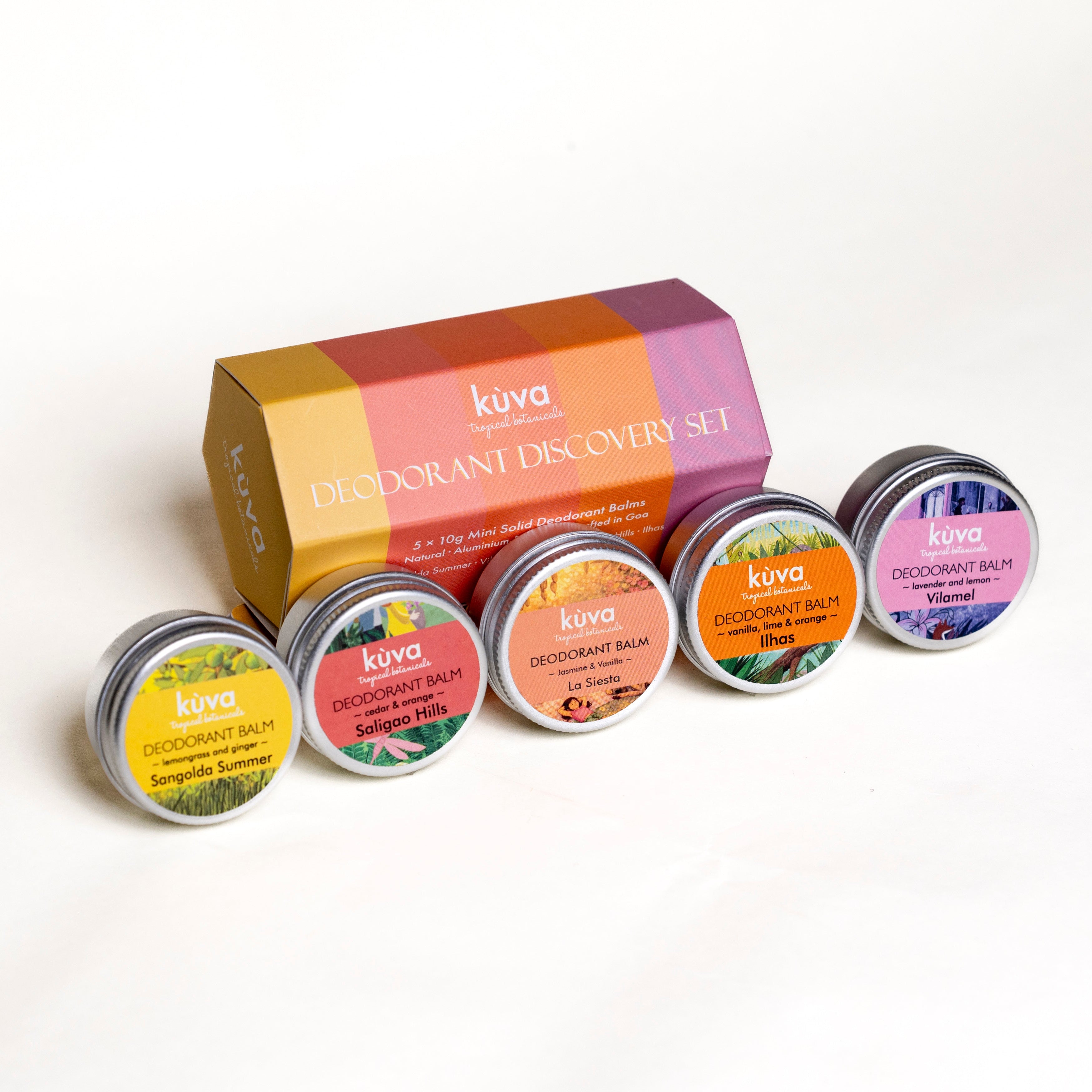 Deodorant Discovery Set ~ travel size ~ + Coconut Shell Applicator