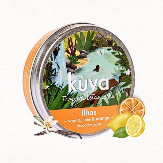 Deodorant Balm - "Ilhas" - Vanilla, Orange & Lime