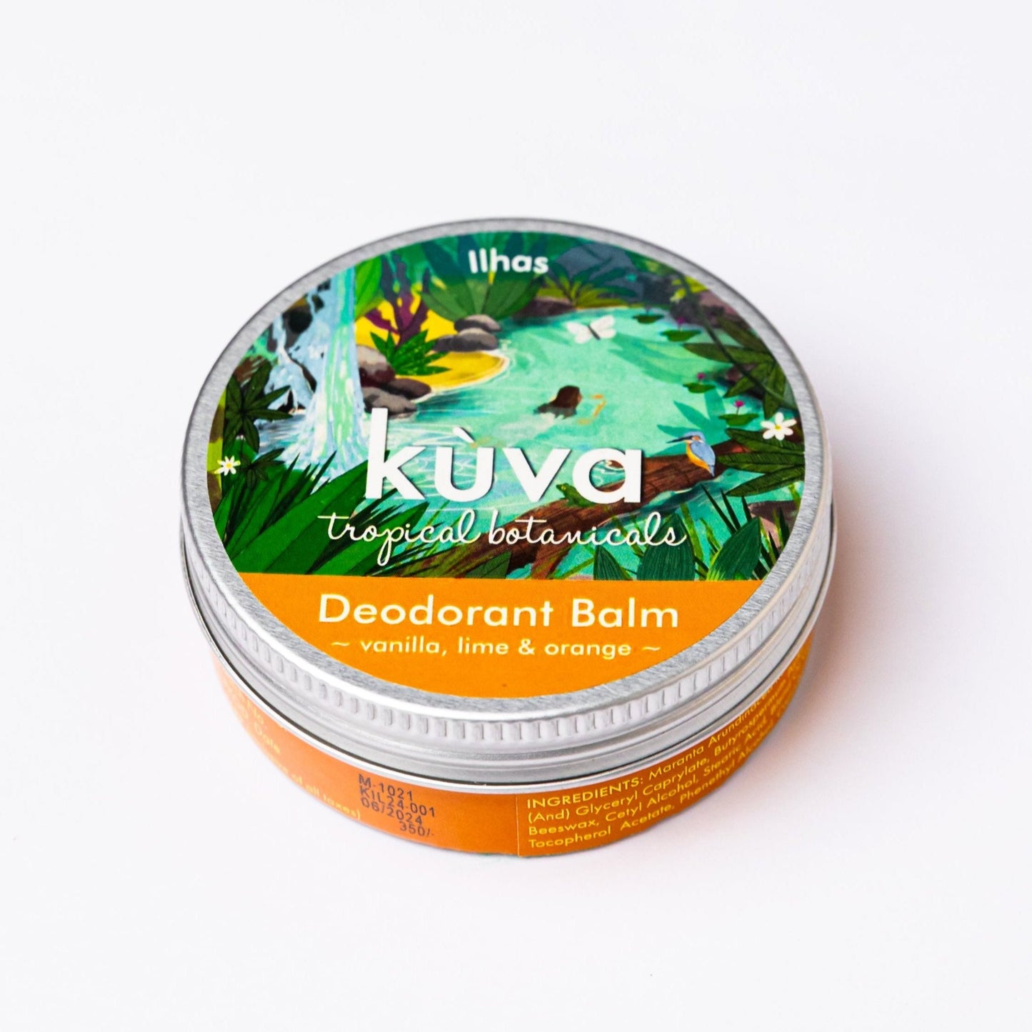 Deodorant Balm - "Ilhas" - Vanilla, Orange & Lime