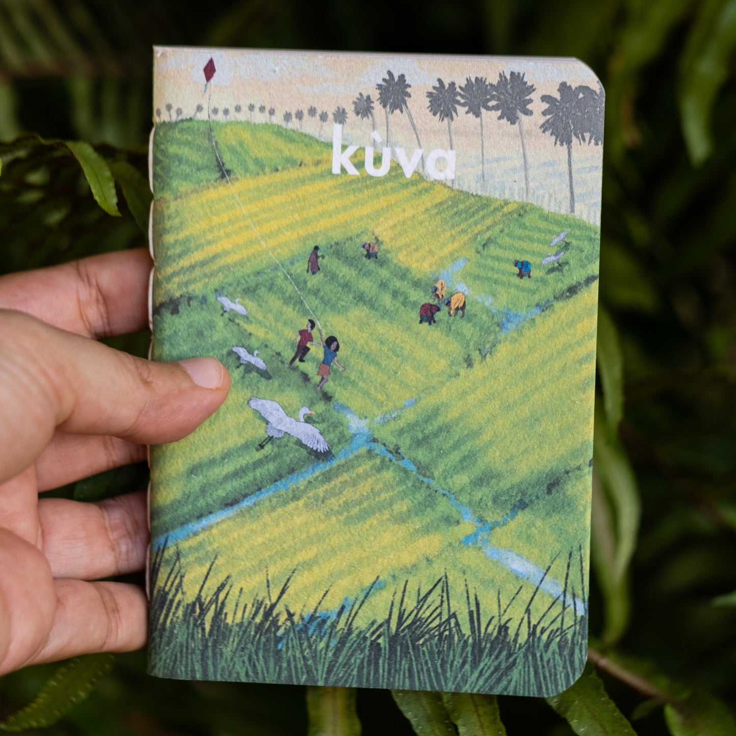Kuva Field Day Illustration Recycled Cotton Handmade Notebooks - 100 pgs - A6