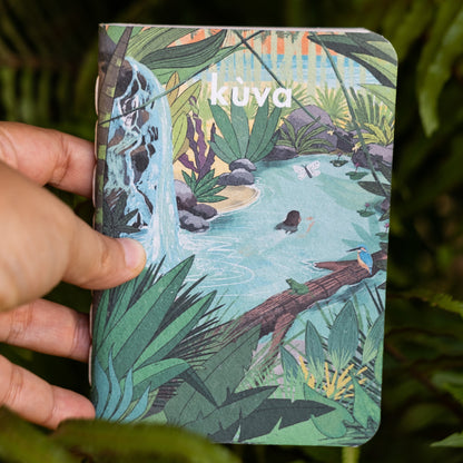 Kuva Ilhas Illustration Recycled Cotton Handmade Notebooks - 100 pgs - A6
