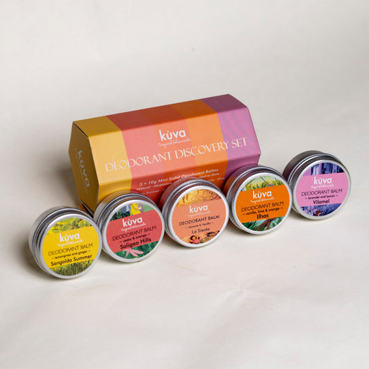 Deodorant Discovery Set ~ travel size ~ + Coconut Shell Applicator