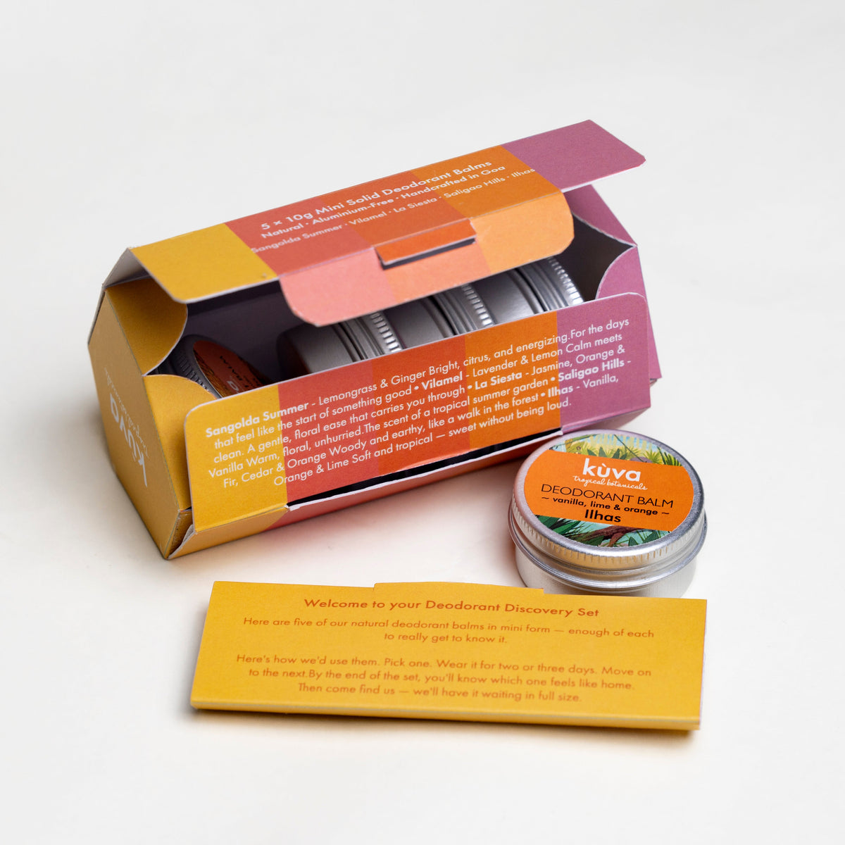 Deodorant Discovery Set ~ travel size ~ + Coconut Shell Applicator