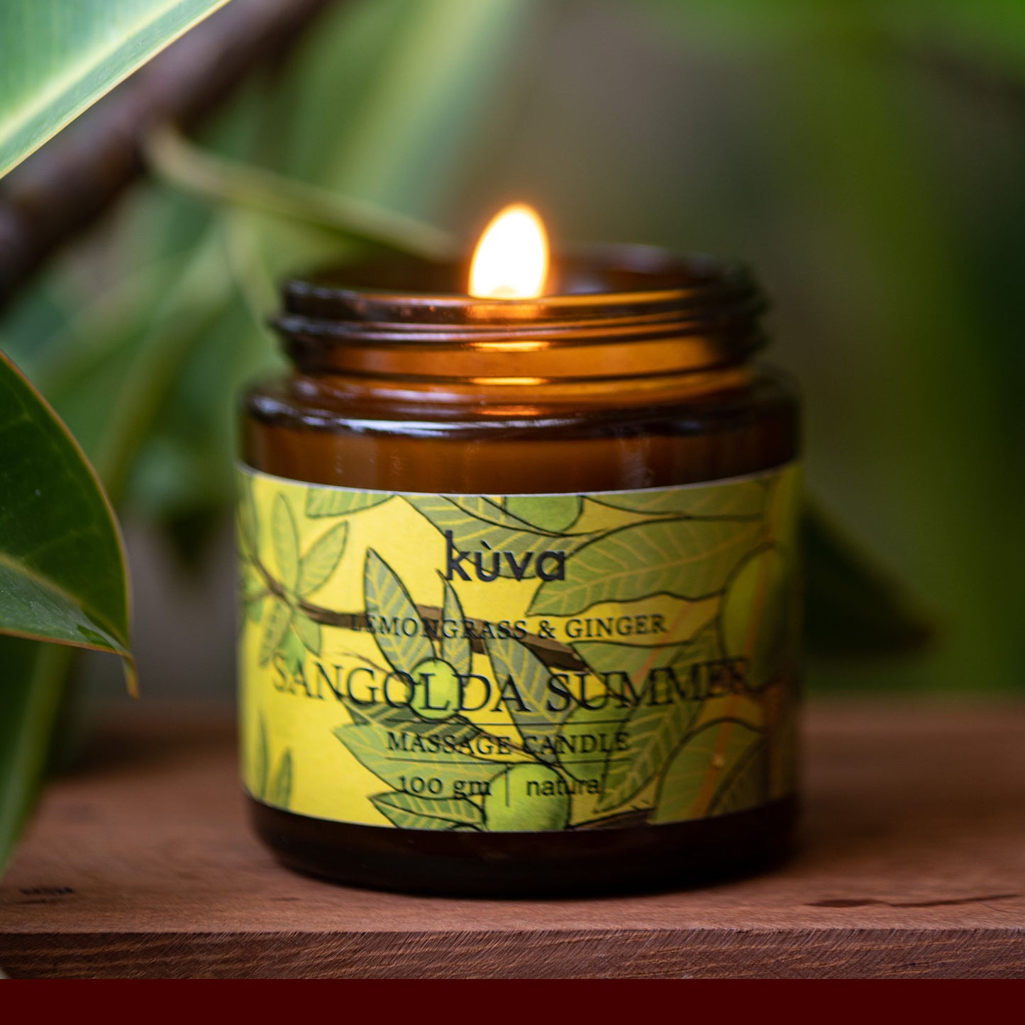"Sangolda Summer" Body Massage Candle | Lemongrass & Ginger | Melt & Pour